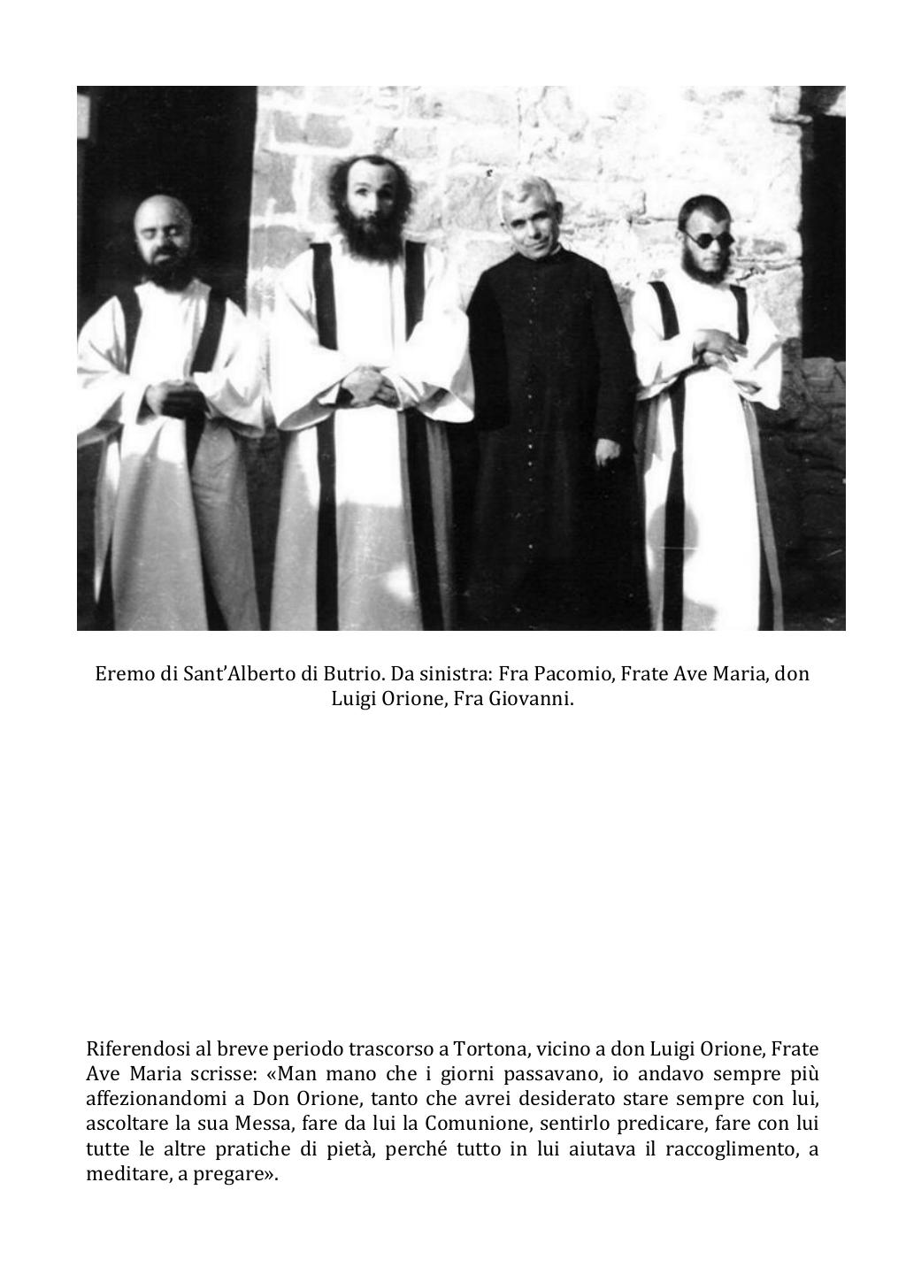 21 gennaio 1964. Anniversario del dies natalis di Frate Ave Maria. Fotostoria, pagina 9