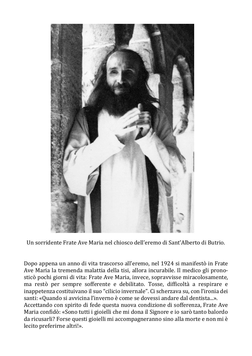 21 gennaio 1964. Anniversario del dies natalis di Frate Ave Maria. Fotostoria, pagina 11