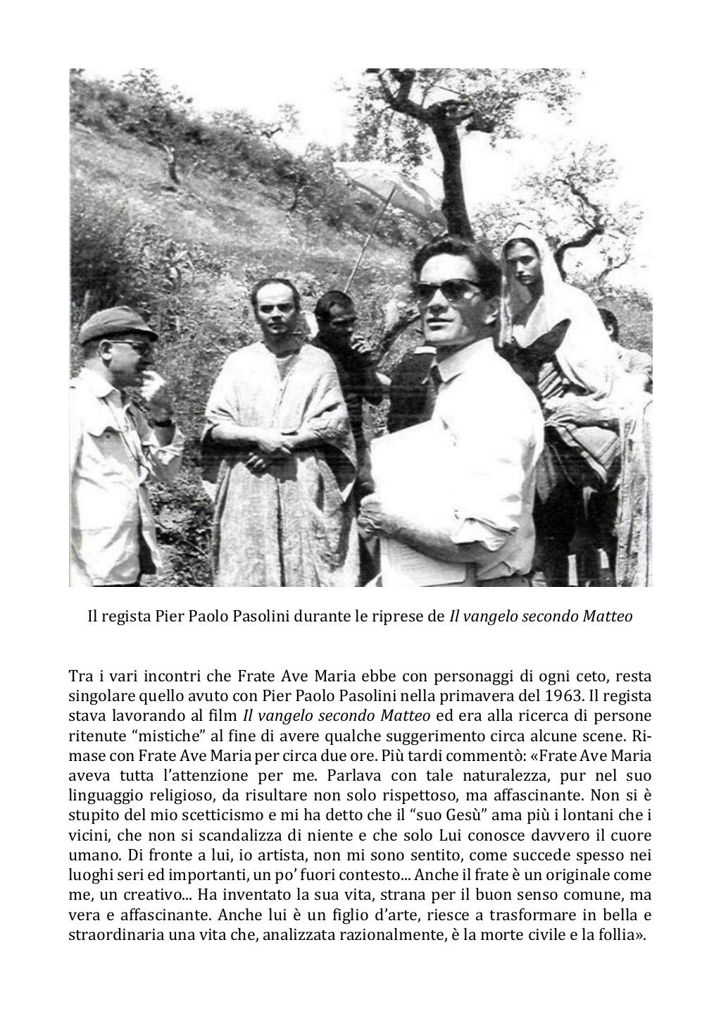 21 gennaio 1964. Anniversario del dies natalis di Frate Ave Maria. Fotostoria, pagina 12