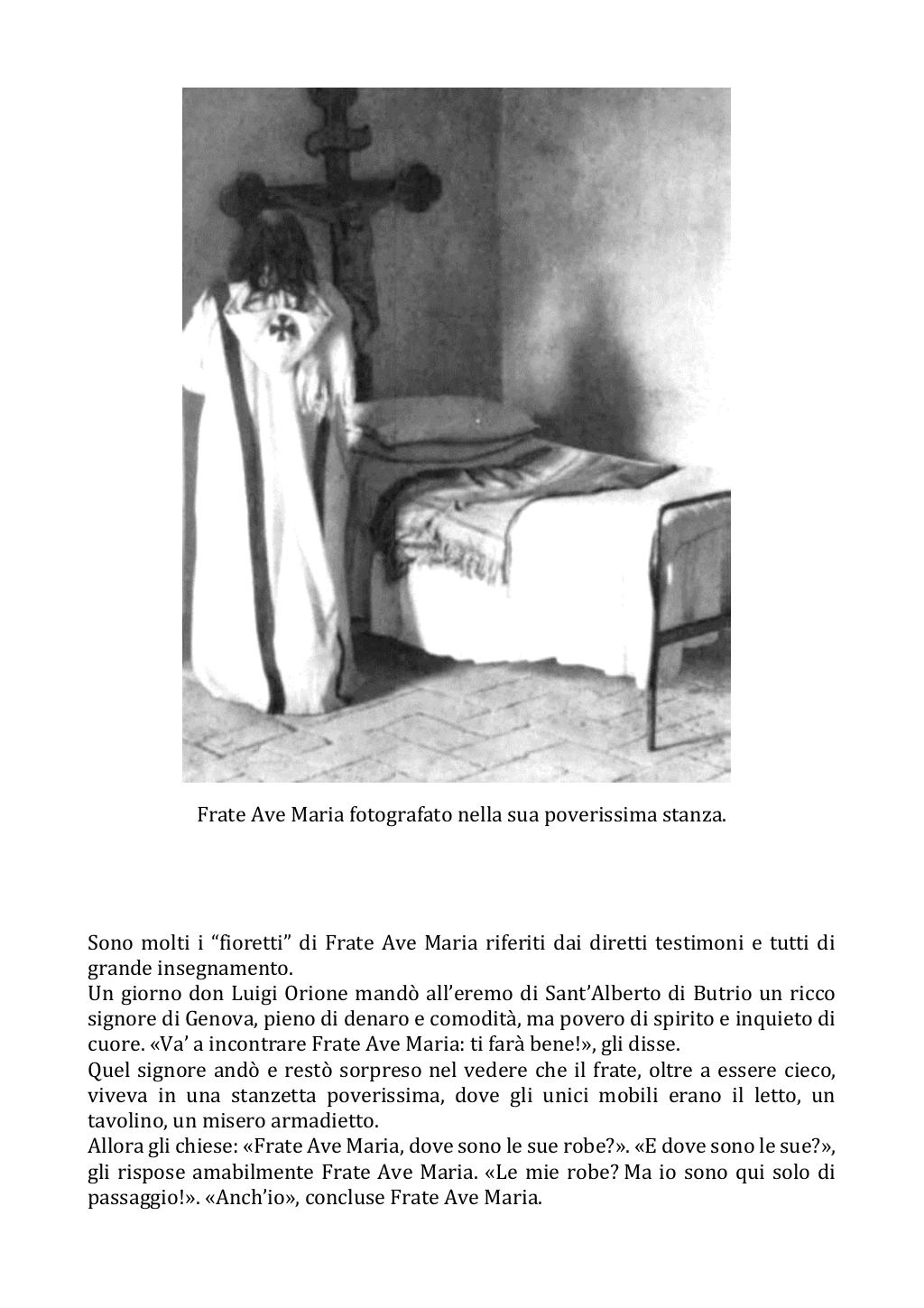 21 gennaio 1964. Anniversario del dies natalis di Frate Ave Maria. Fotostoria, pagina 13