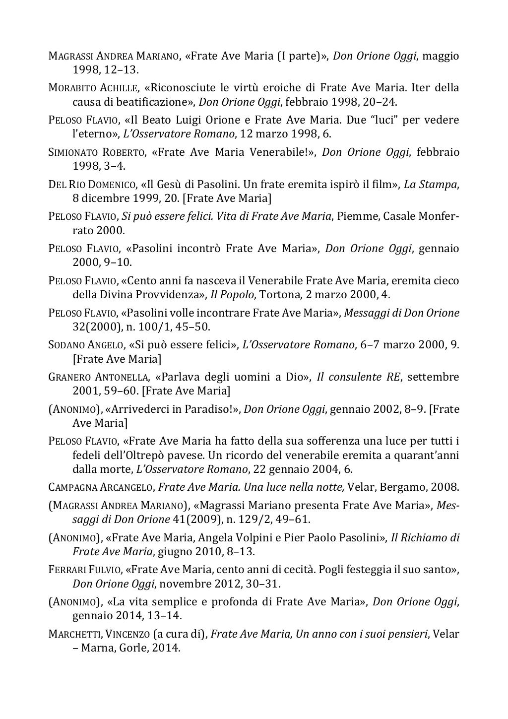 21 gennaio 1964. Anniversario del dies natalis di Frate Ave Maria. Fotostoria, pagina 17