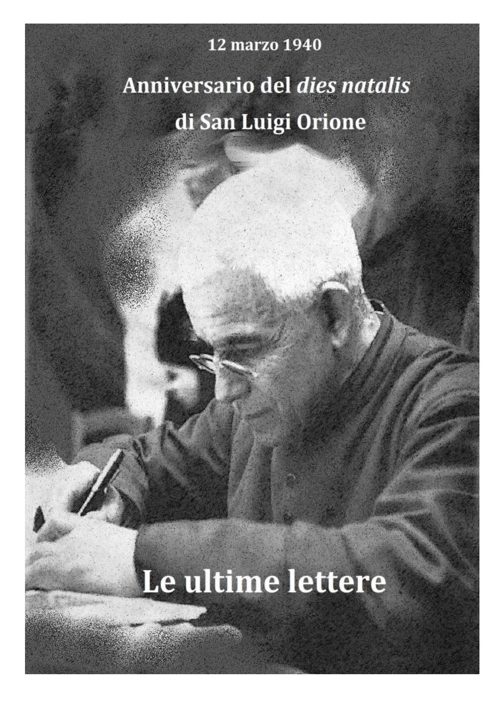 12 marzo 1940. Anniversario del dies natalis di San Luigi Orione, pagina 1