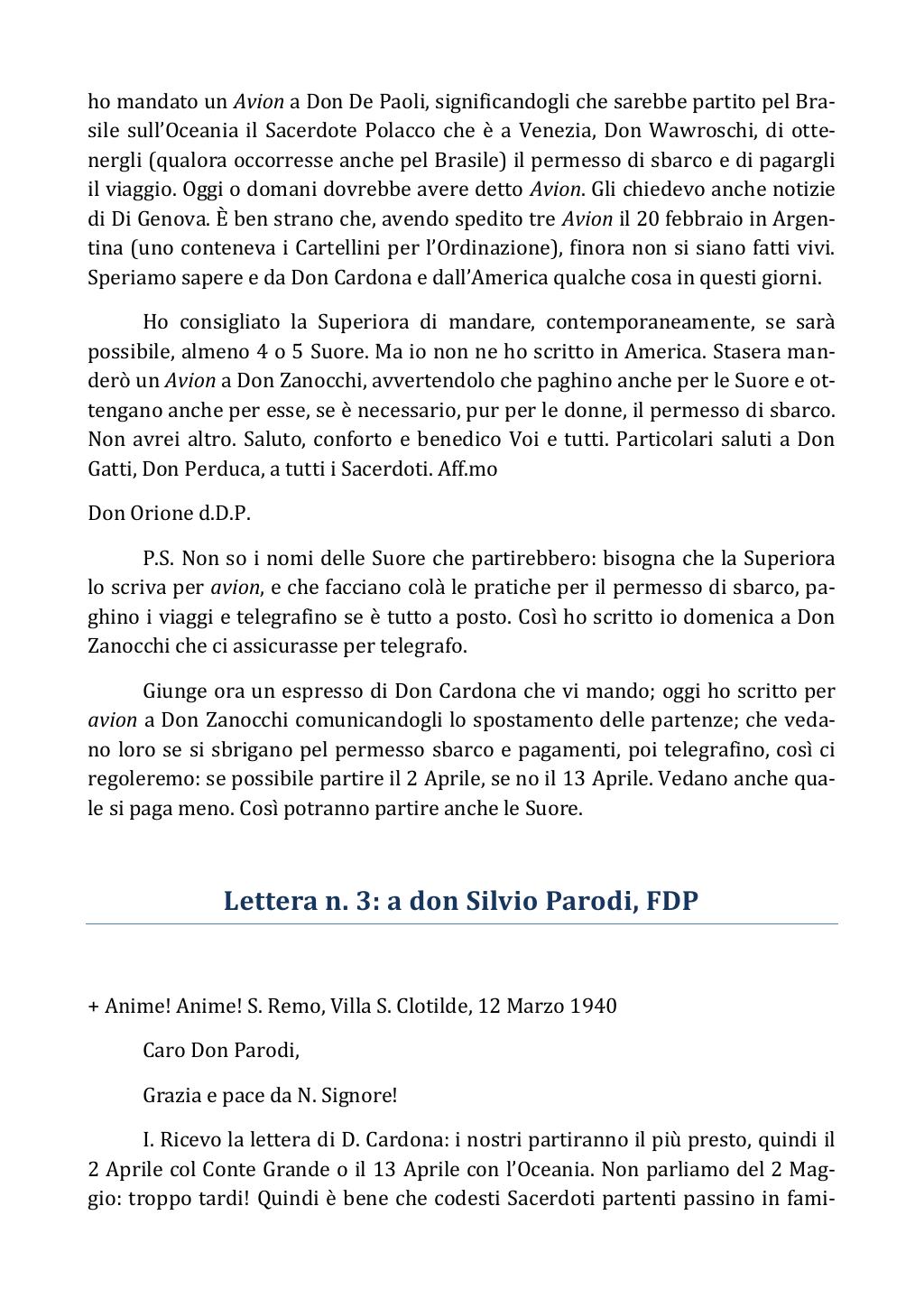 12 marzo 1940. Anniversario del dies natalis di San Luigi Orione, pagina 4