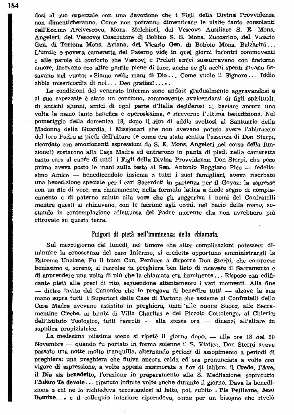 22 novembre 1951. Anniversario del dies natalis del ven. don Carlo Sterpi, pagina 8