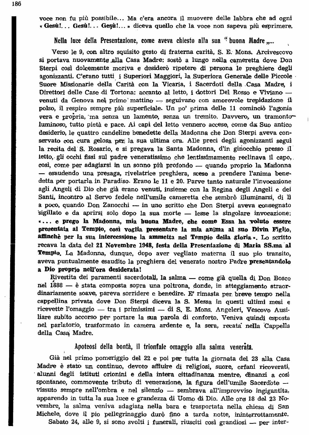 22 novembre 1951. Anniversario del dies natalis del ven. don Carlo Sterpi, pagina 10