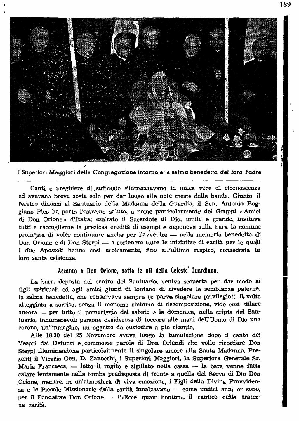 22 novembre 1951. Anniversario del dies natalis del ven. don Carlo Sterpi, pagina 13