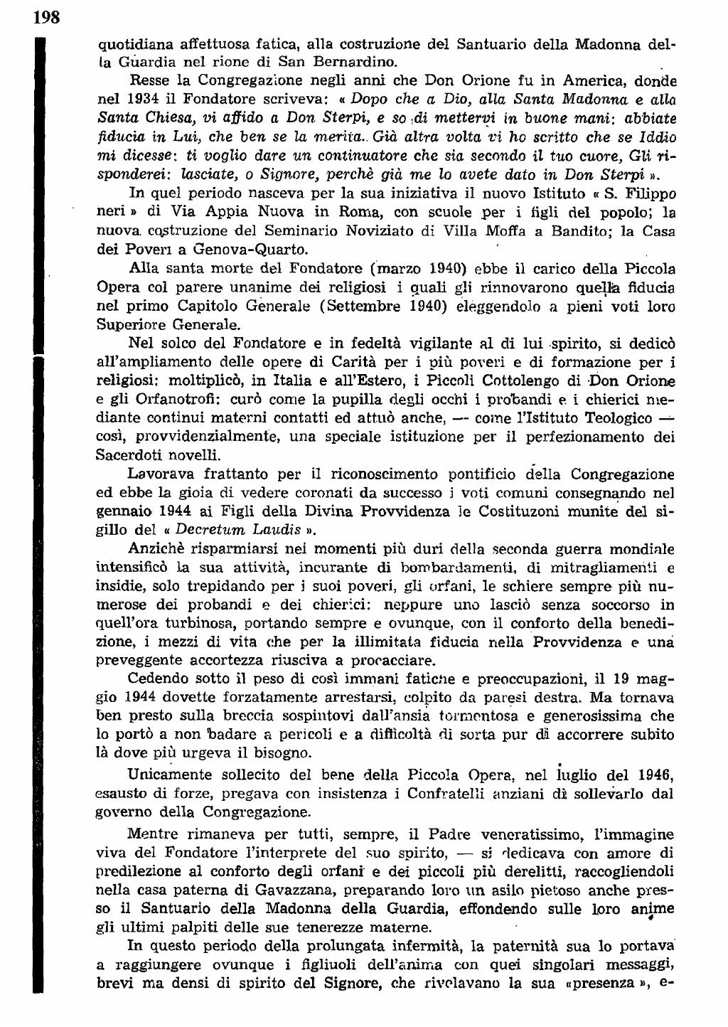 22 novembre 1951. Anniversario del dies natalis del ven. don Carlo Sterpi, pagina 22