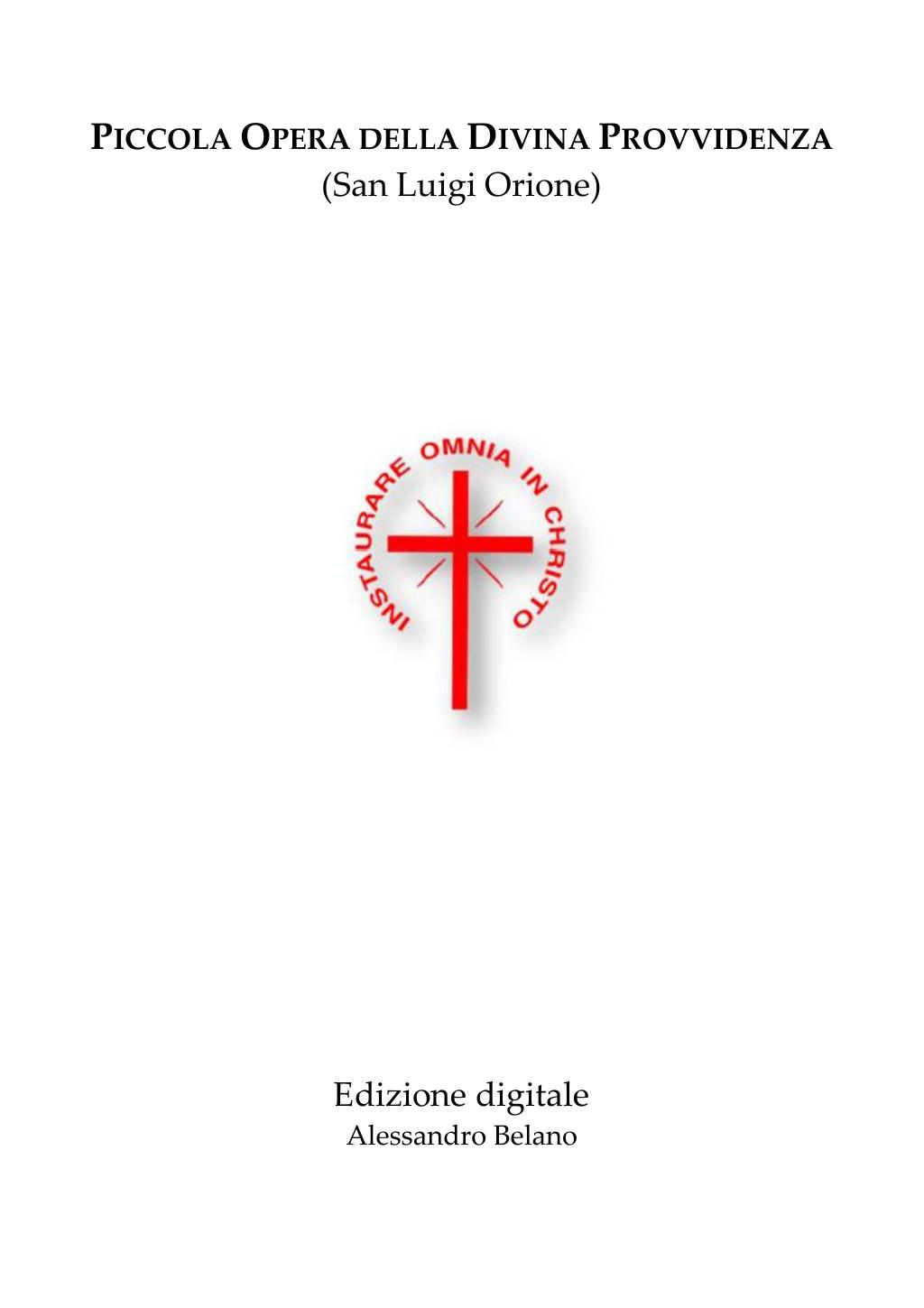 16 maggio 2018. Anniversario della Canonizzazione di san Luigi Orione, pagina 6