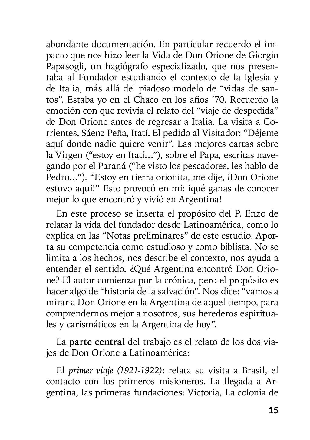Enzo Giustozzi, Don Orione, Latinoamérica y Argentina, GEO, Buenos Aires - Argentina, 2020, pagina 16