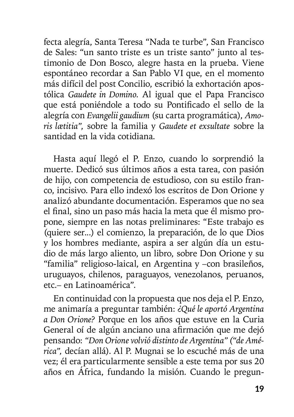 Enzo Giustozzi, Don Orione, Latinoamérica y Argentina, GEO, Buenos Aires - Argentina, 2020, pagina 20