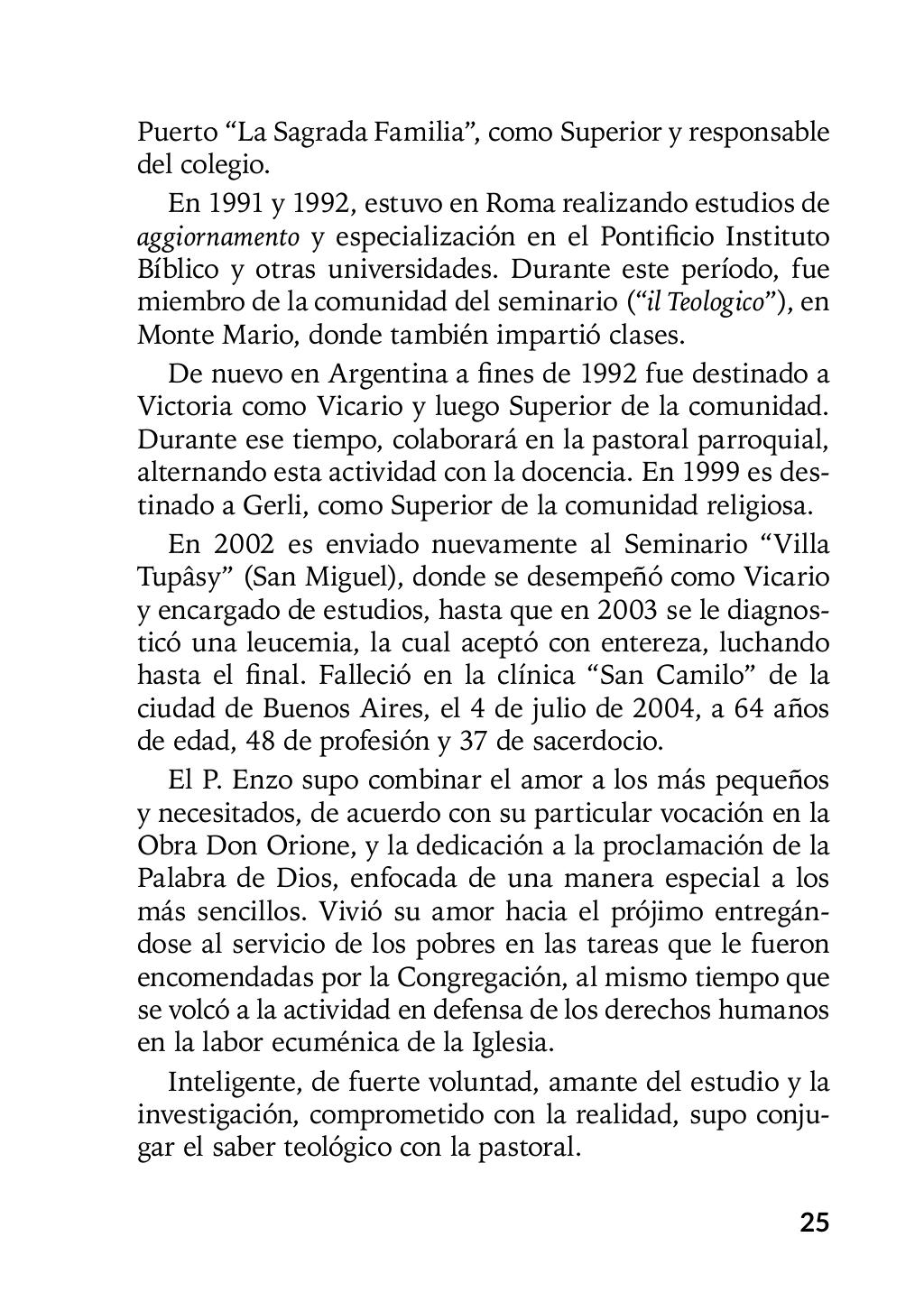Enzo Giustozzi, Don Orione, Latinoamérica y Argentina, GEO, Buenos Aires - Argentina, 2020, pagina 26