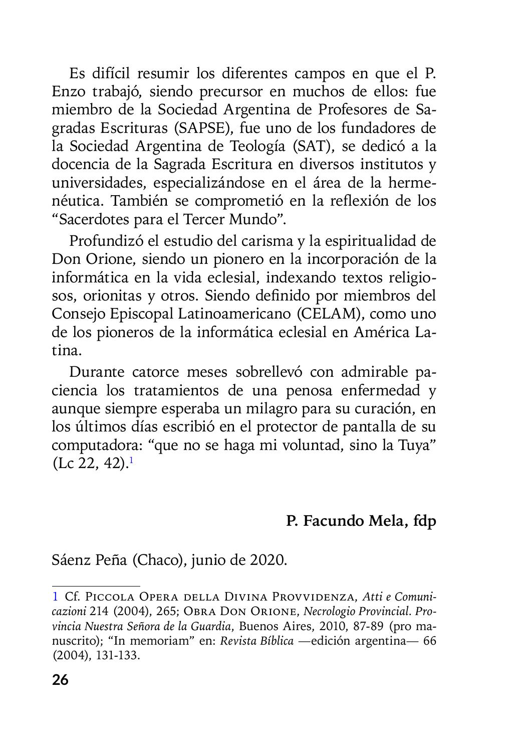 Enzo Giustozzi, Don Orione, Latinoamérica y Argentina, GEO, Buenos Aires - Argentina, 2020, pagina 27