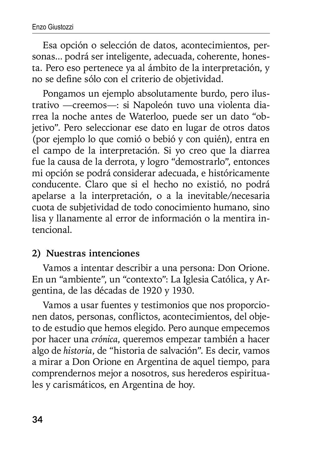 Enzo Giustozzi, Don Orione, Latinoamérica y Argentina, GEO, Buenos Aires - Argentina, 2020, pagina 35