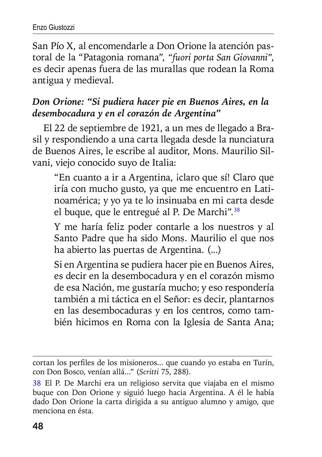 Enzo Giustozzi, Don Orione, Latinoamérica y Argentina, GEO, Buenos Aires - Argentina, 2020, pagina 49