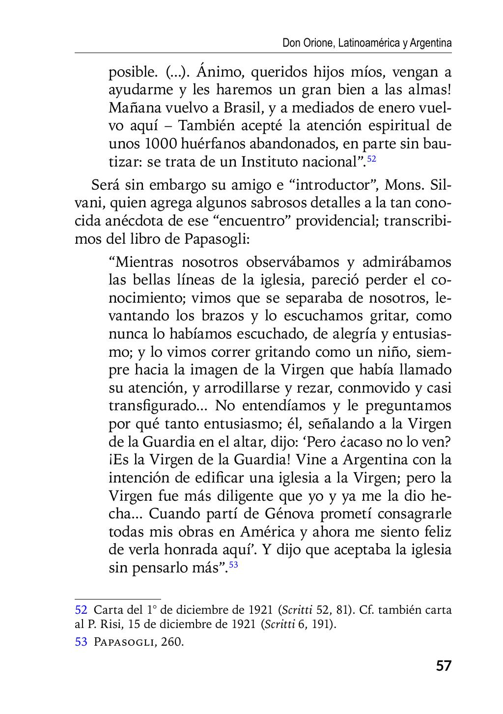Enzo Giustozzi, Don Orione, Latinoamérica y Argentina, GEO, Buenos Aires - Argentina, 2020, pagina 58