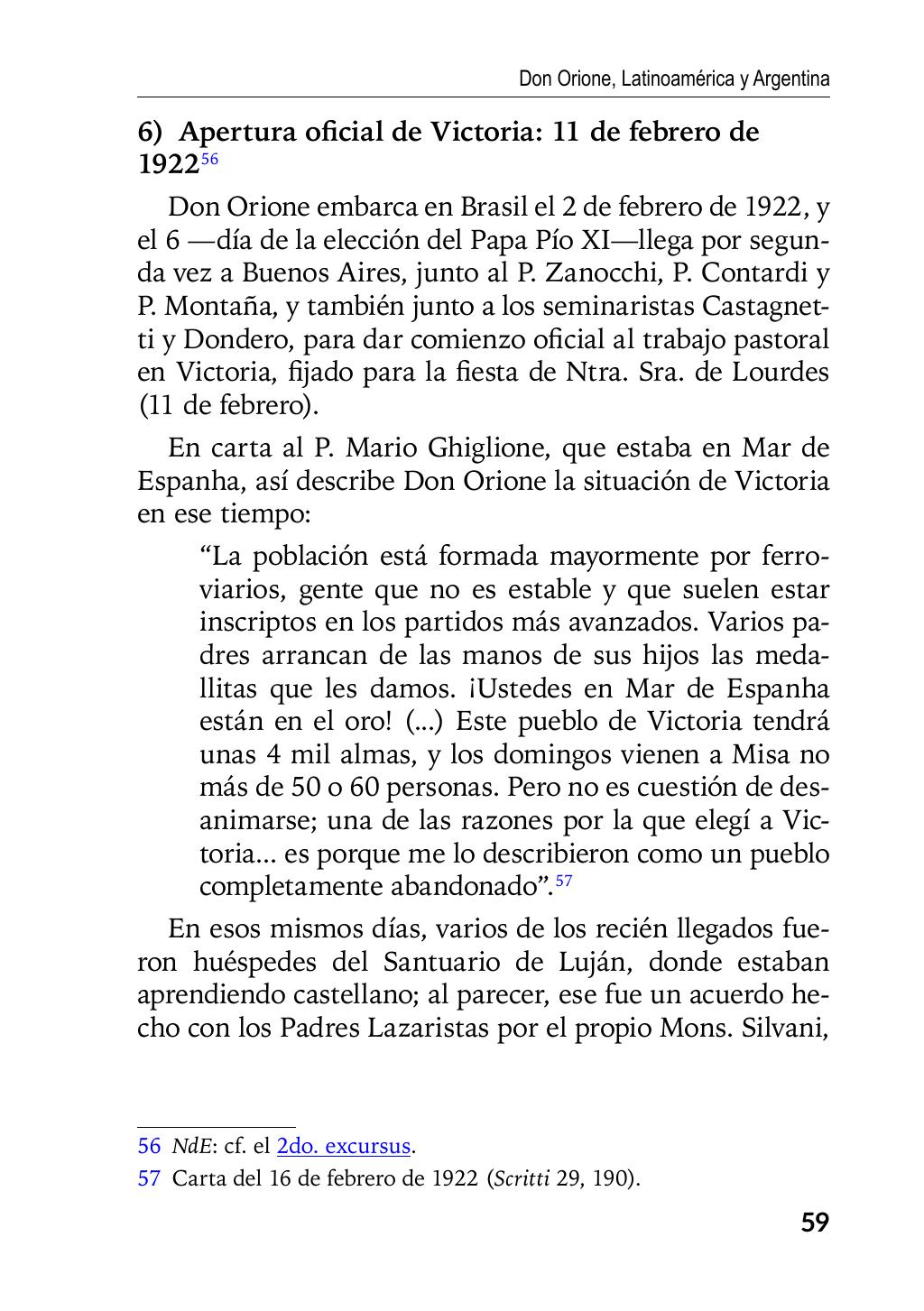 Enzo Giustozzi, Don Orione, Latinoamérica y Argentina, GEO, Buenos Aires - Argentina, 2020, pagina 60