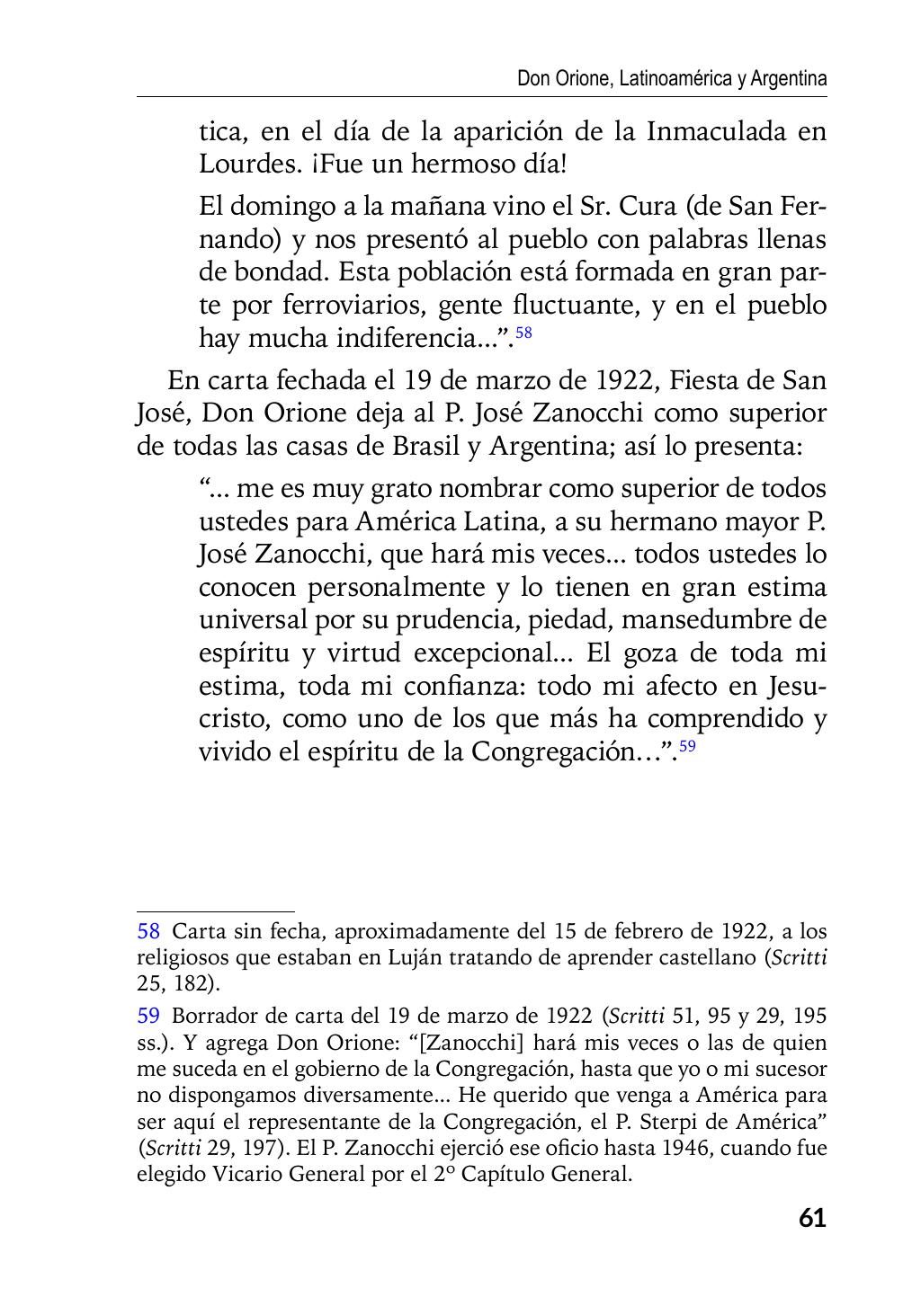 Enzo Giustozzi, Don Orione, Latinoamérica y Argentina, GEO, Buenos Aires - Argentina, 2020, pagina 62