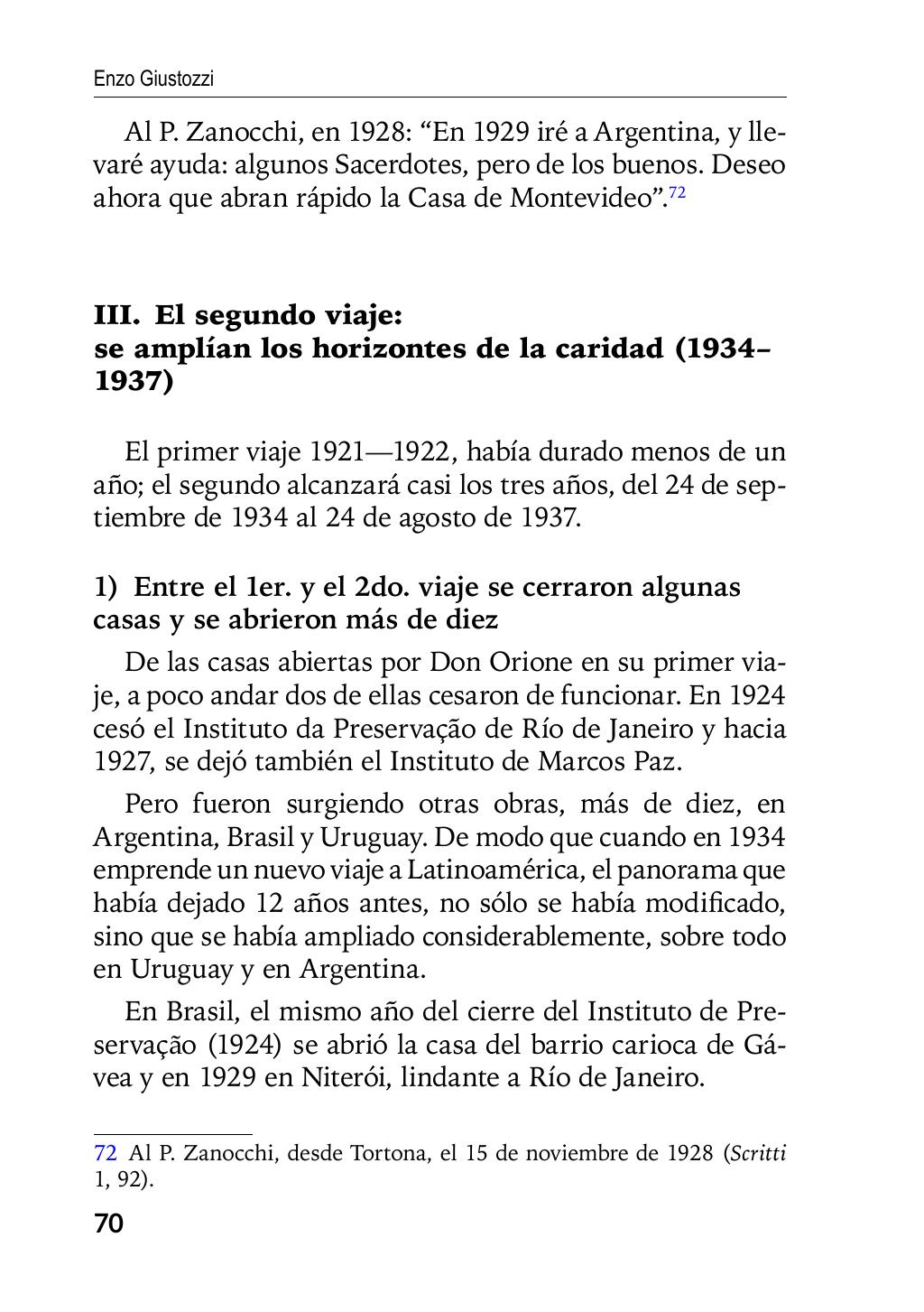 Enzo Giustozzi, Don Orione, Latinoamérica y Argentina, GEO, Buenos Aires - Argentina, 2020, pagina 71