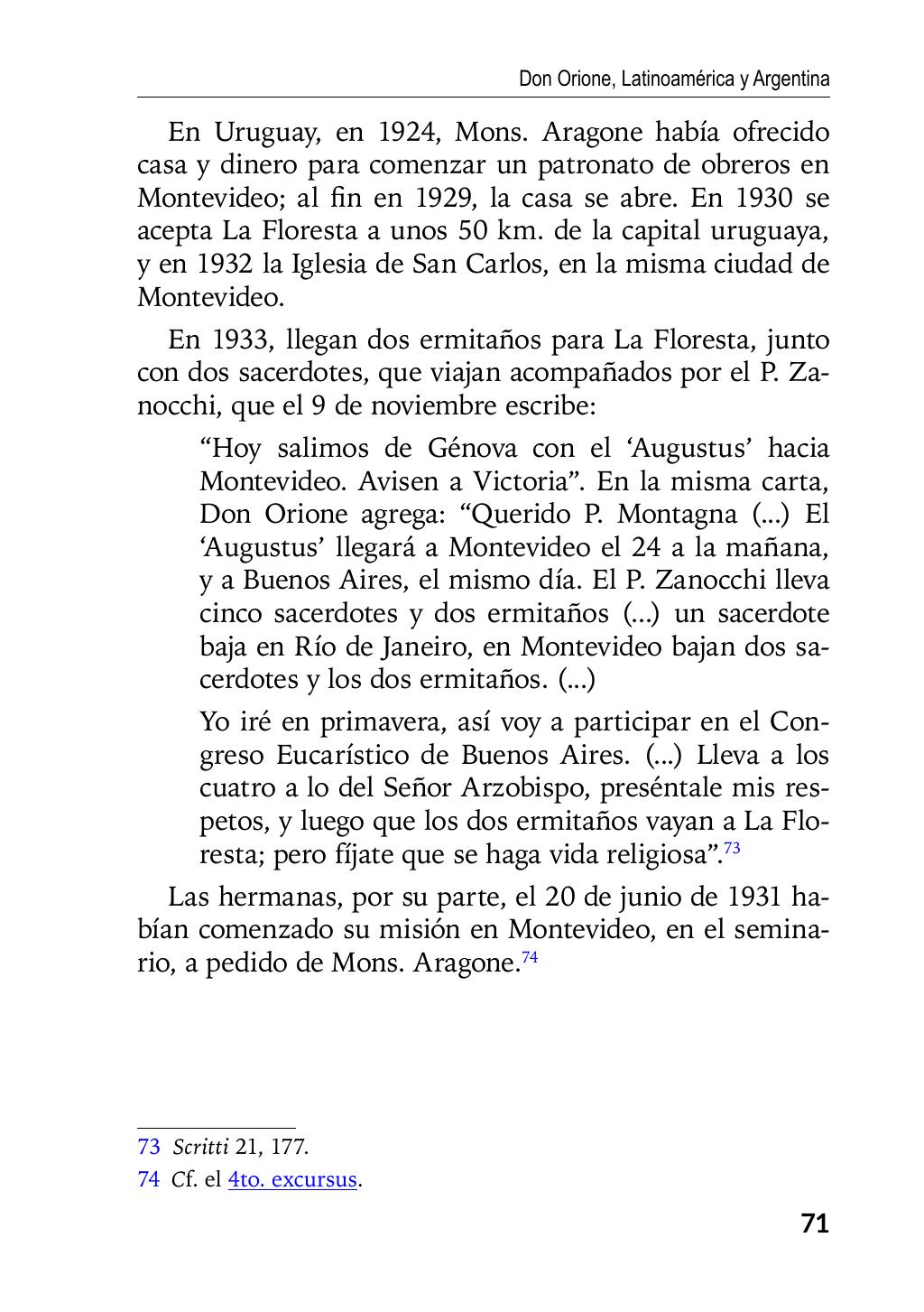 Enzo Giustozzi, Don Orione, Latinoamérica y Argentina, GEO, Buenos Aires - Argentina, 2020, pagina 72