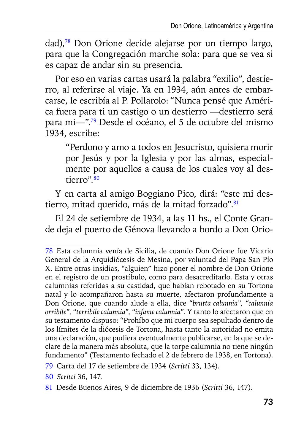 Enzo Giustozzi, Don Orione, Latinoamérica y Argentina, GEO, Buenos Aires - Argentina, 2020, pagina 74