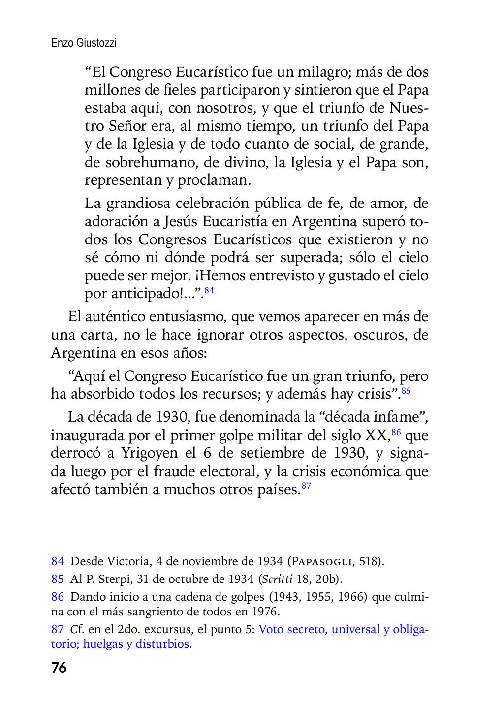 Enzo Giustozzi, Don Orione, Latinoamérica y Argentina, GEO, Buenos Aires - Argentina, 2020, pagina 77
