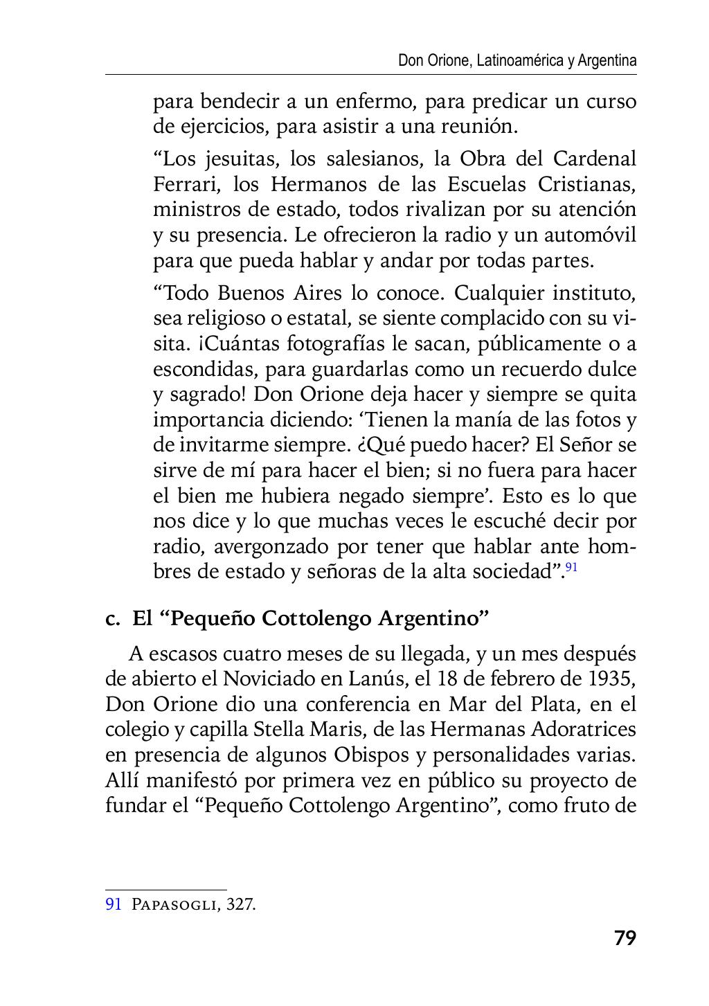 Enzo Giustozzi, Don Orione, Latinoamérica y Argentina, GEO, Buenos Aires - Argentina, 2020, pagina 80