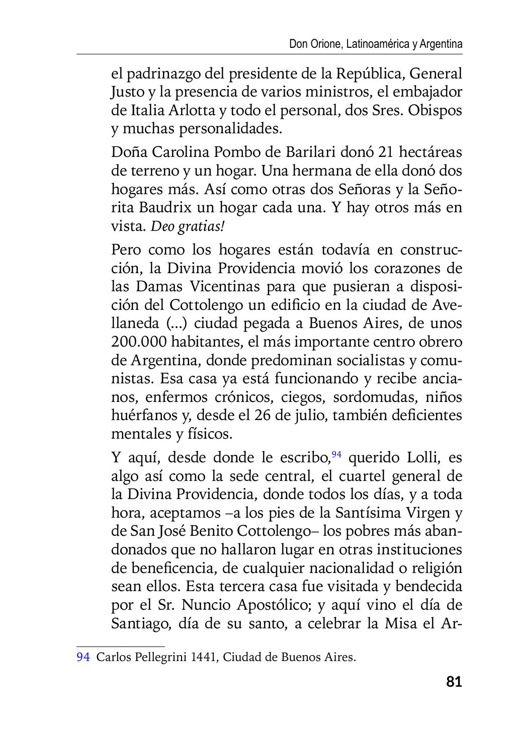 Enzo Giustozzi, Don Orione, Latinoamérica y Argentina, GEO, Buenos Aires - Argentina, 2020, pagina 82