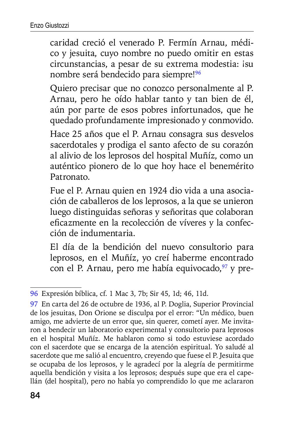 Enzo Giustozzi, Don Orione, Latinoamérica y Argentina, GEO, Buenos Aires - Argentina, 2020, pagina 85