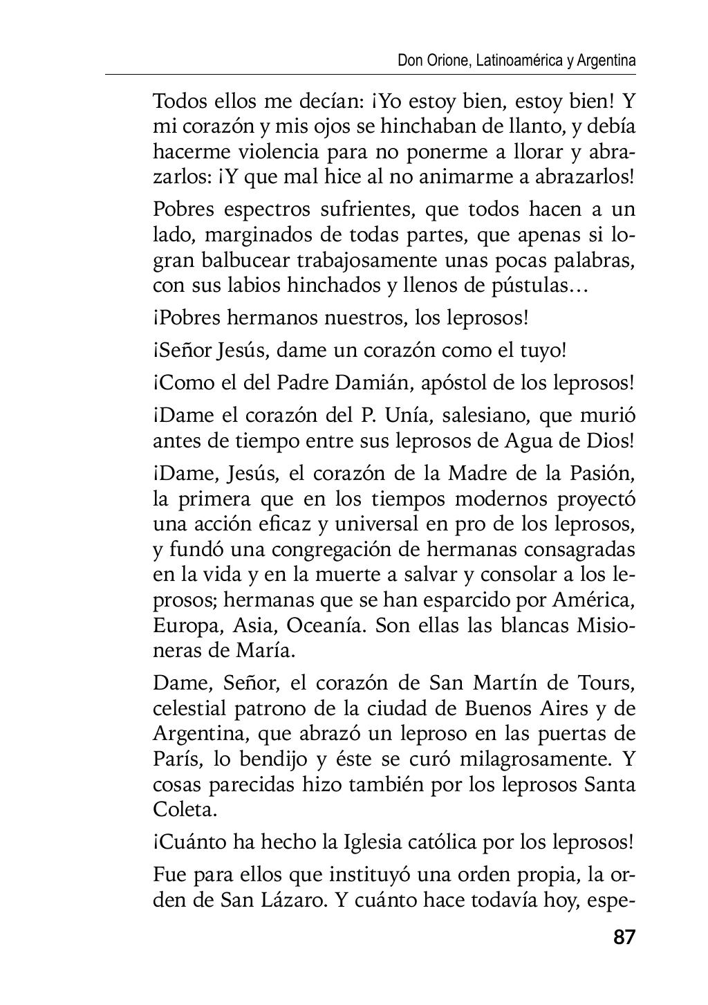 Enzo Giustozzi, Don Orione, Latinoamérica y Argentina, GEO, Buenos Aires - Argentina, 2020, pagina 88
