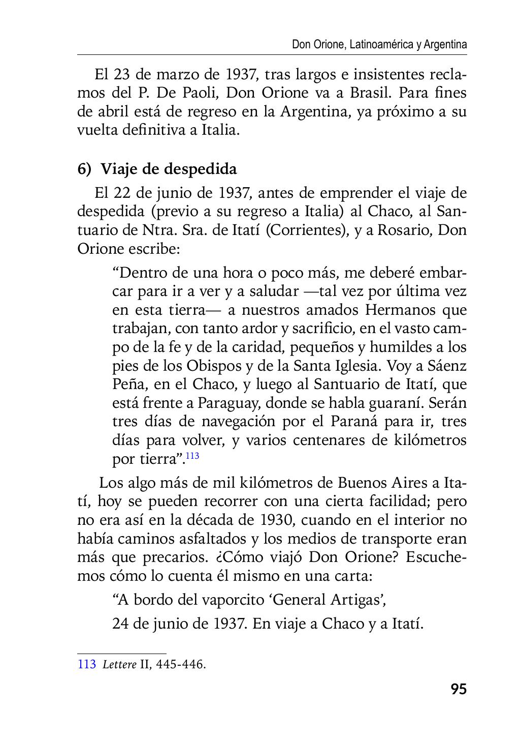 Enzo Giustozzi, Don Orione, Latinoamérica y Argentina, GEO, Buenos Aires - Argentina, 2020, pagina 96
