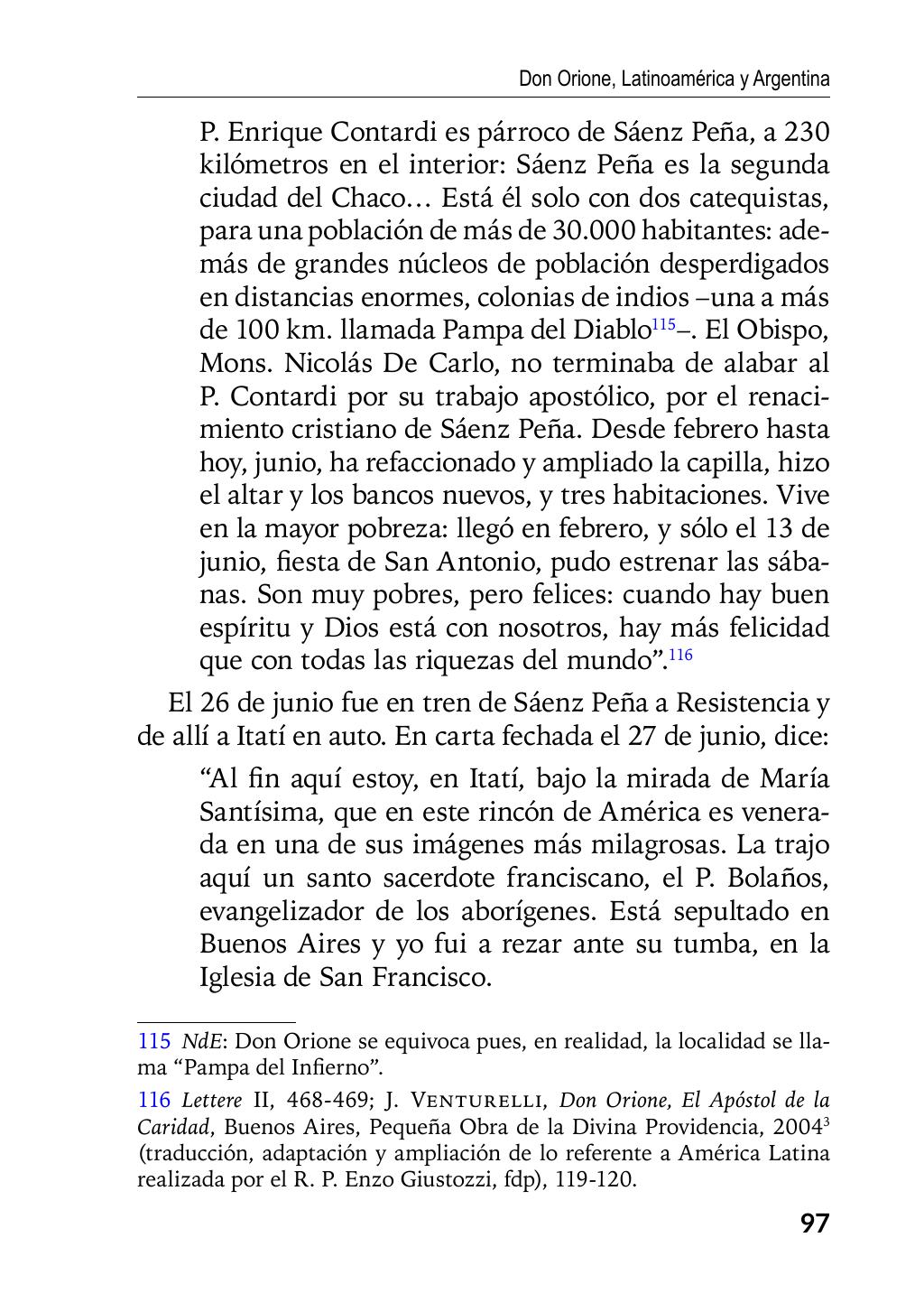 Enzo Giustozzi, Don Orione, Latinoamérica y Argentina, GEO, Buenos Aires - Argentina, 2020, pagina 98