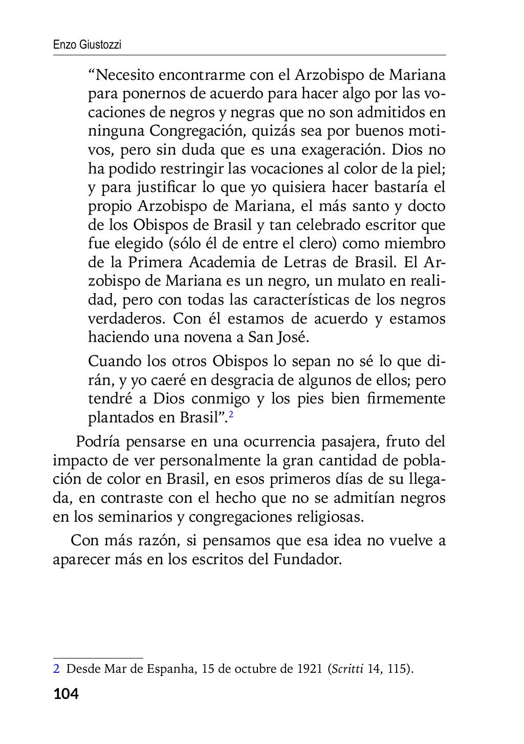 Enzo Giustozzi, Don Orione, Latinoamérica y Argentina, GEO, Buenos Aires - Argentina, 2020, pagina 105
