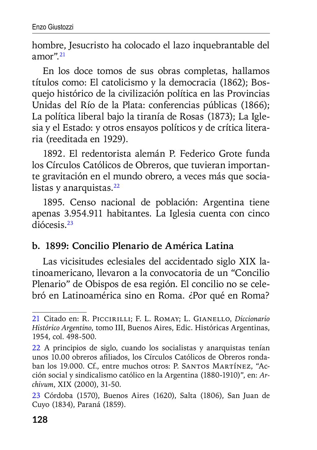 Enzo Giustozzi, Don Orione, Latinoamérica y Argentina, GEO, Buenos Aires - Argentina, 2020, pagina 129