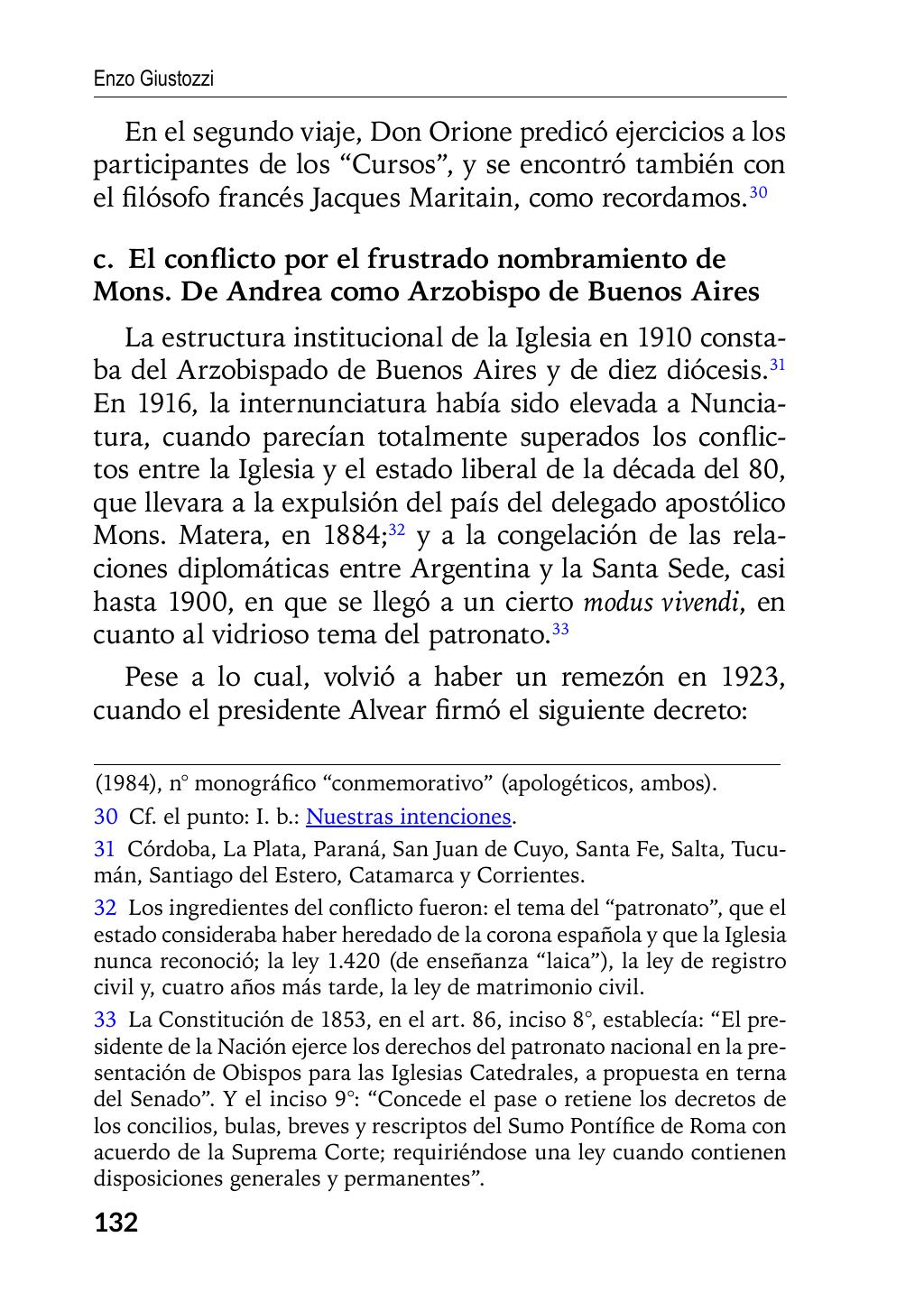 Enzo Giustozzi, Don Orione, Latinoamérica y Argentina, GEO, Buenos Aires - Argentina, 2020, pagina 133