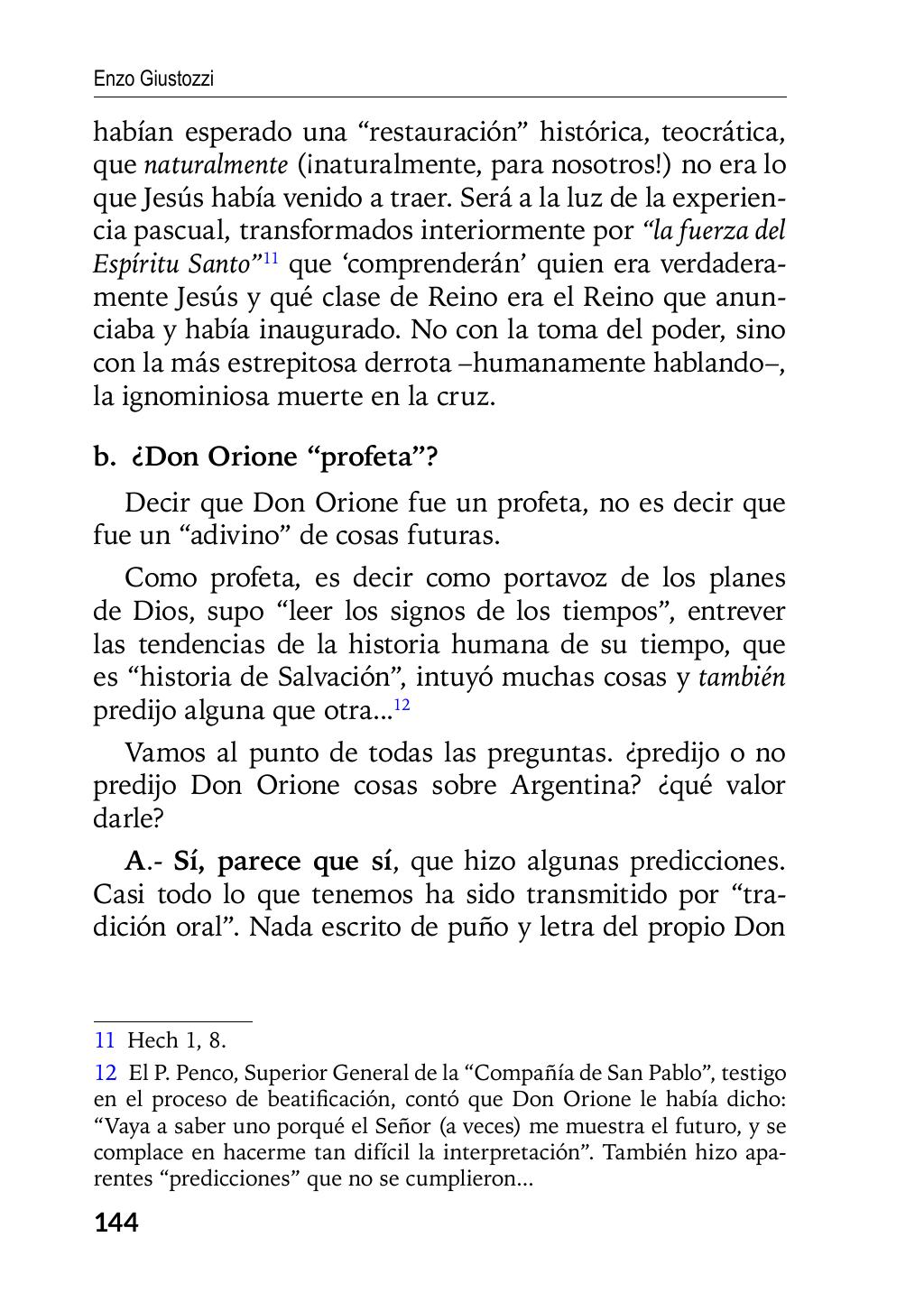 Enzo Giustozzi, Don Orione, Latinoamérica y Argentina, GEO, Buenos Aires - Argentina, 2020, pagina 145