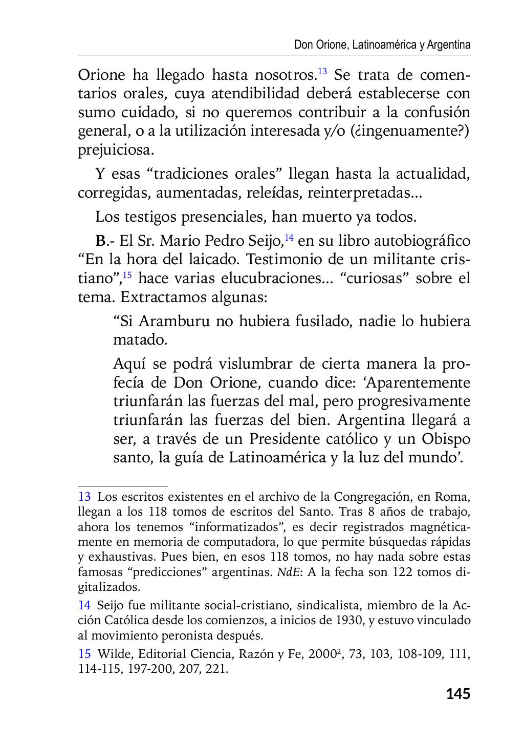 Enzo Giustozzi, Don Orione, Latinoamérica y Argentina, GEO, Buenos Aires - Argentina, 2020, pagina 146