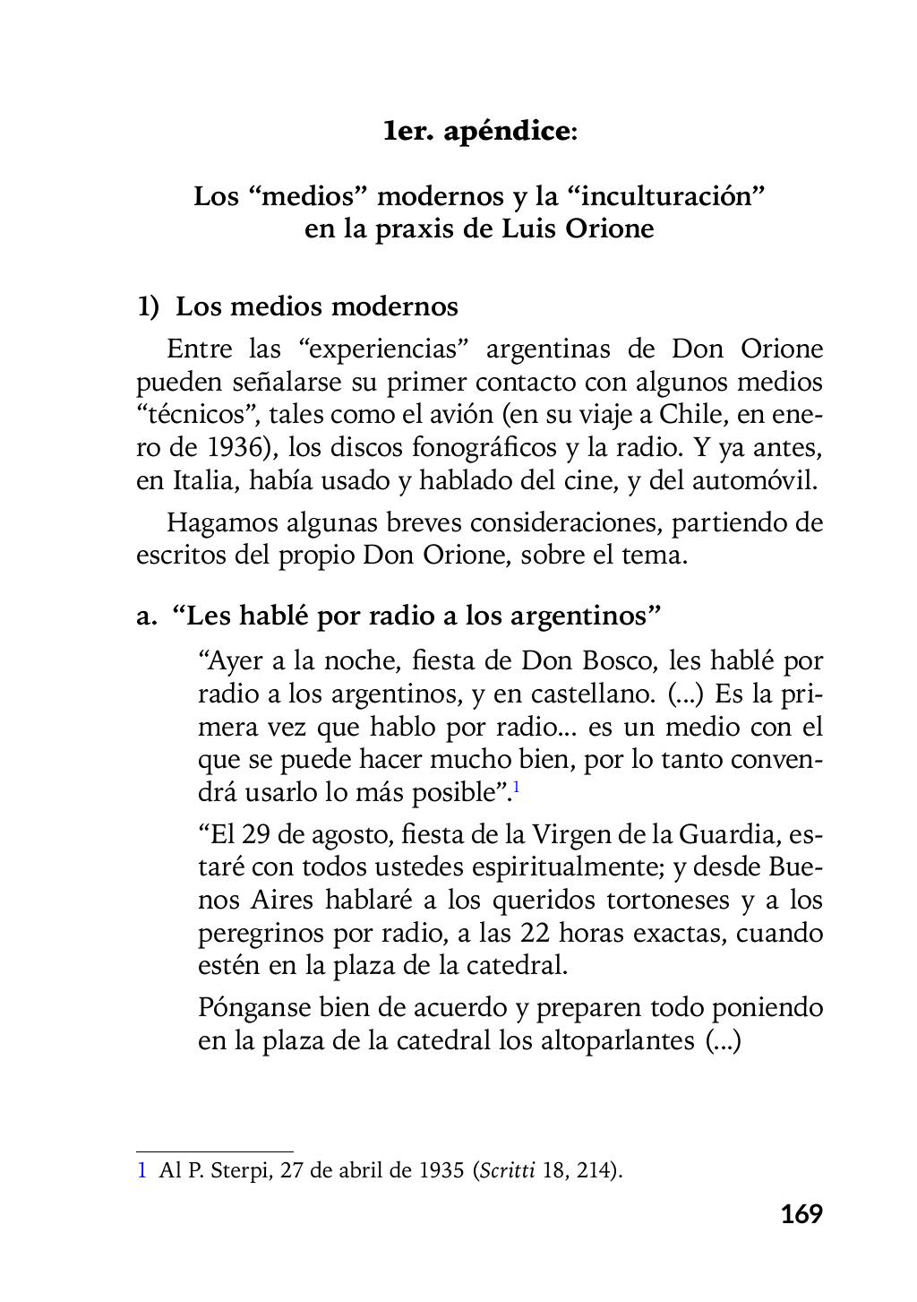 Enzo Giustozzi, Don Orione, Latinoamérica y Argentina, GEO, Buenos Aires - Argentina, 2020, pagina 170