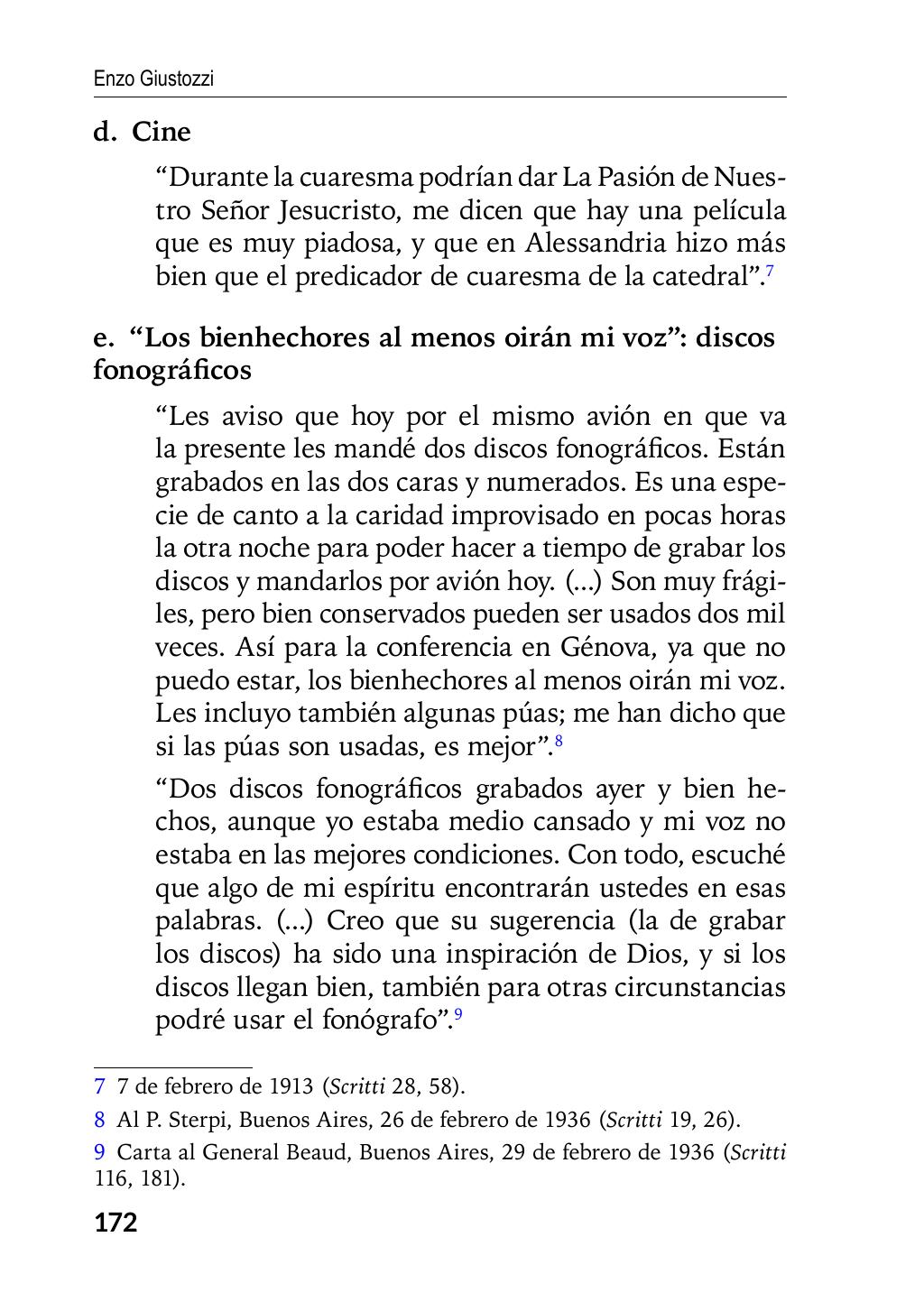 Enzo Giustozzi, Don Orione, Latinoamérica y Argentina, GEO, Buenos Aires - Argentina, 2020, pagina 173