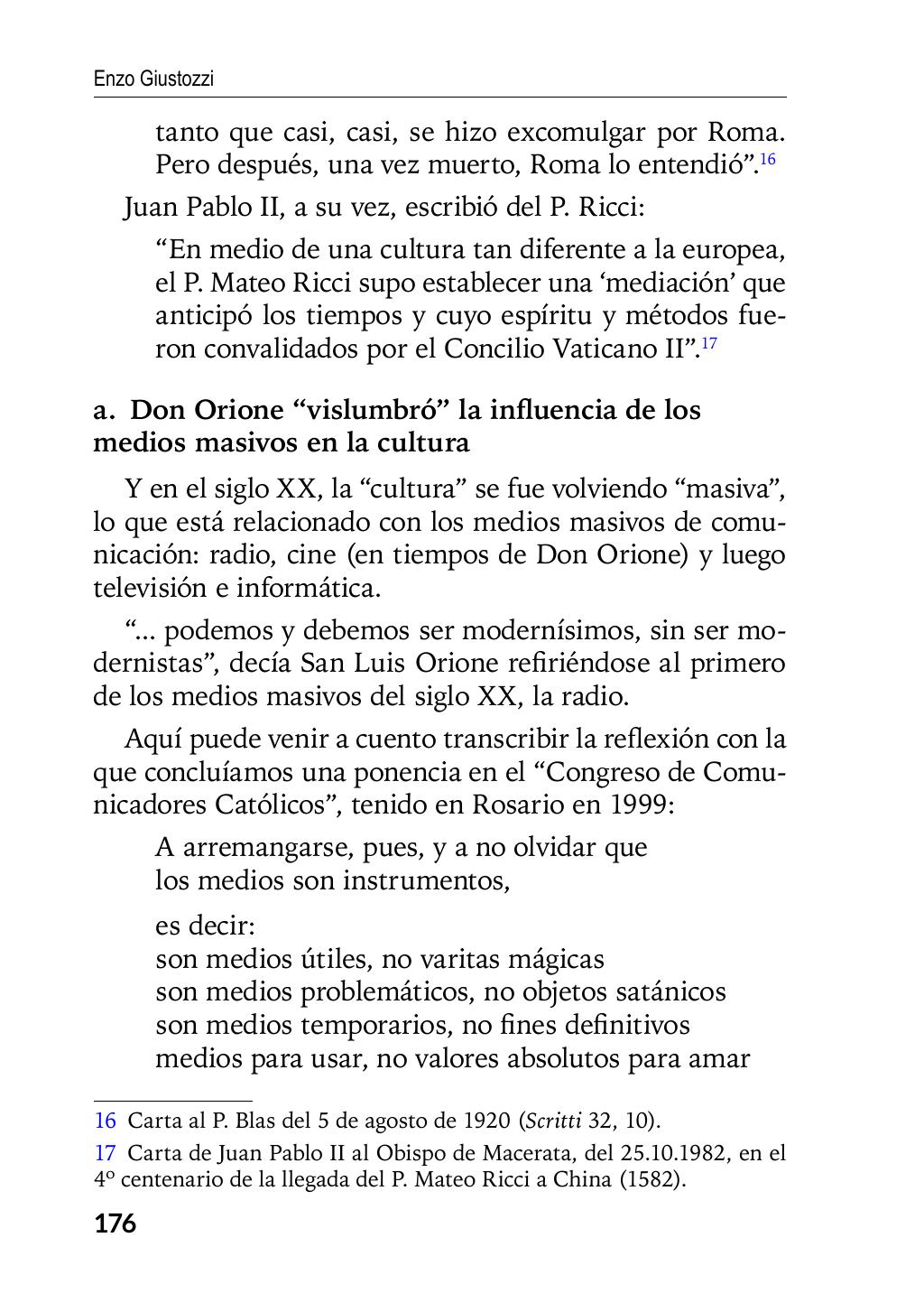 Enzo Giustozzi, Don Orione, Latinoamérica y Argentina, GEO, Buenos Aires - Argentina, 2020, pagina 177