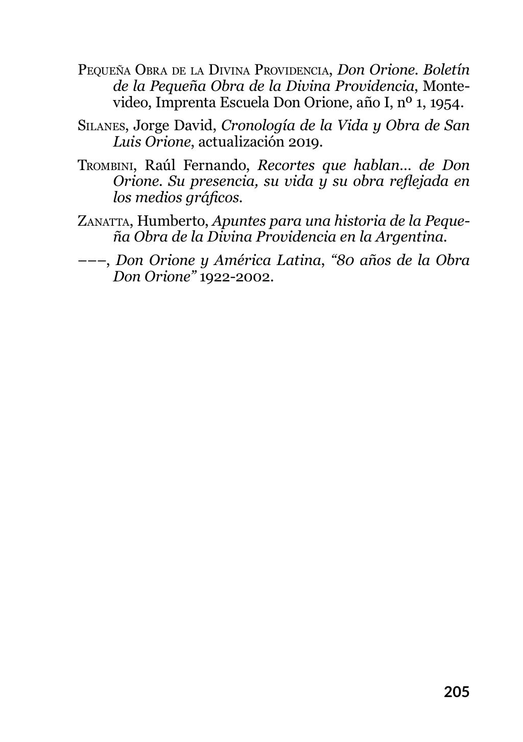 Enzo Giustozzi, Don Orione, Latinoamérica y Argentina, GEO, Buenos Aires - Argentina, 2020, pagina 206