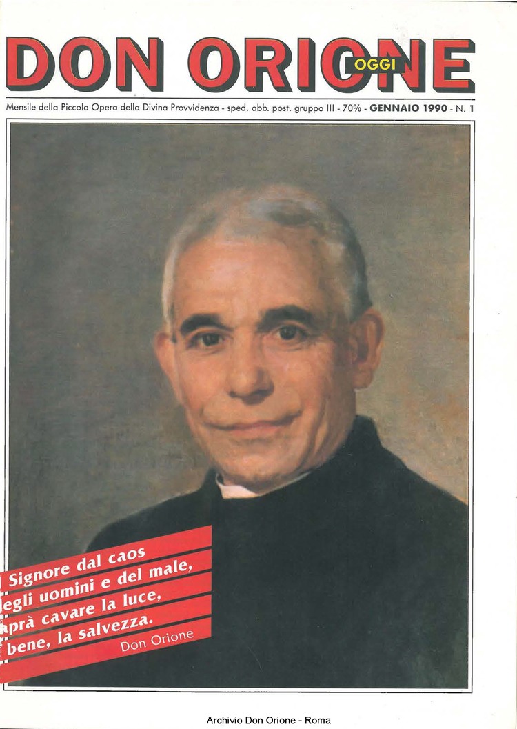 Don Orione oggi, 1990, 01, pagina 1