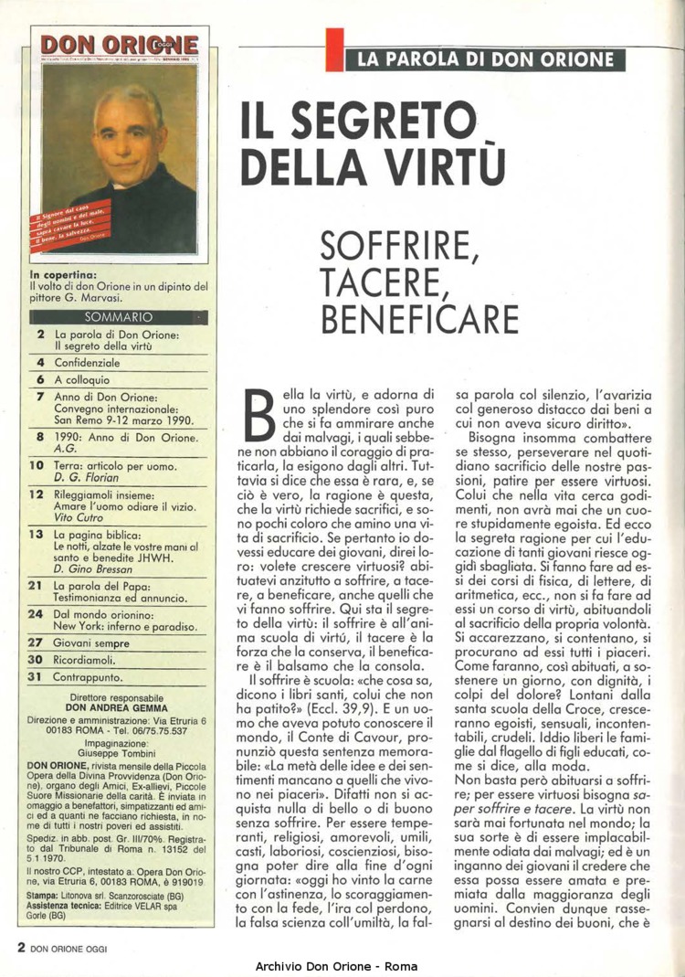 Don Orione oggi, 1990, 01, pagina 2