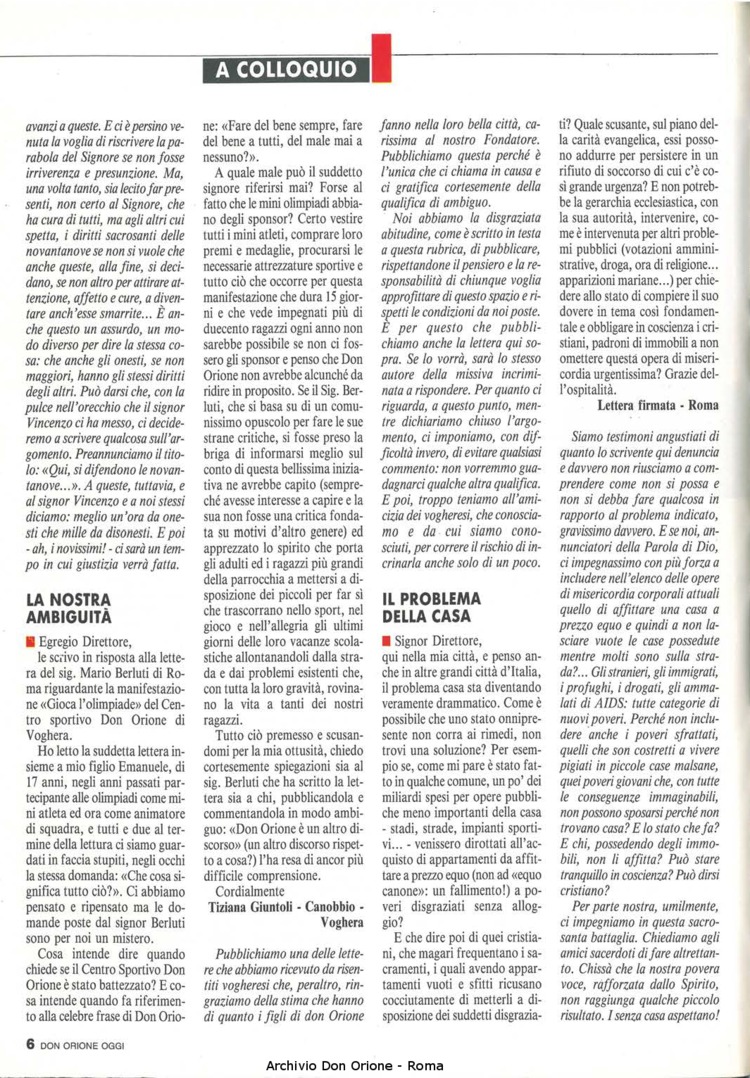 Don Orione oggi, 1990, 01, pagina 6