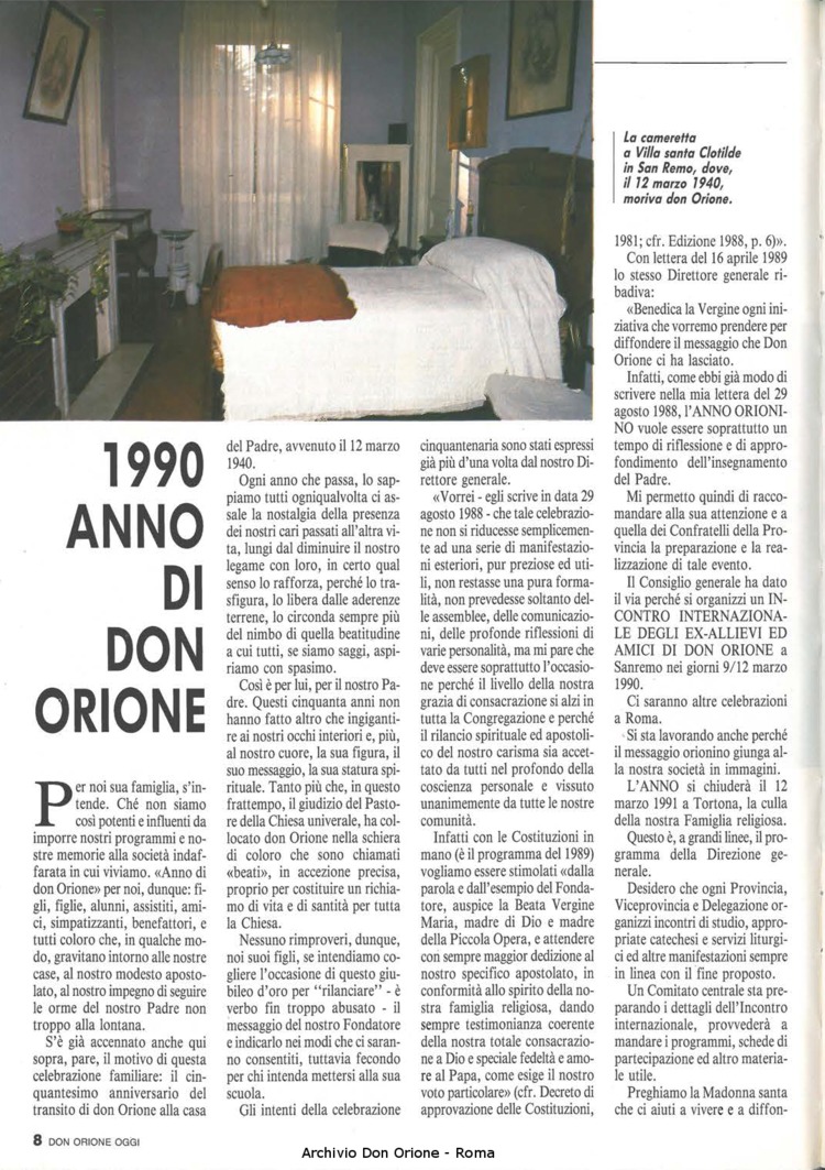 Don Orione oggi, 1990, 01, pagina 8