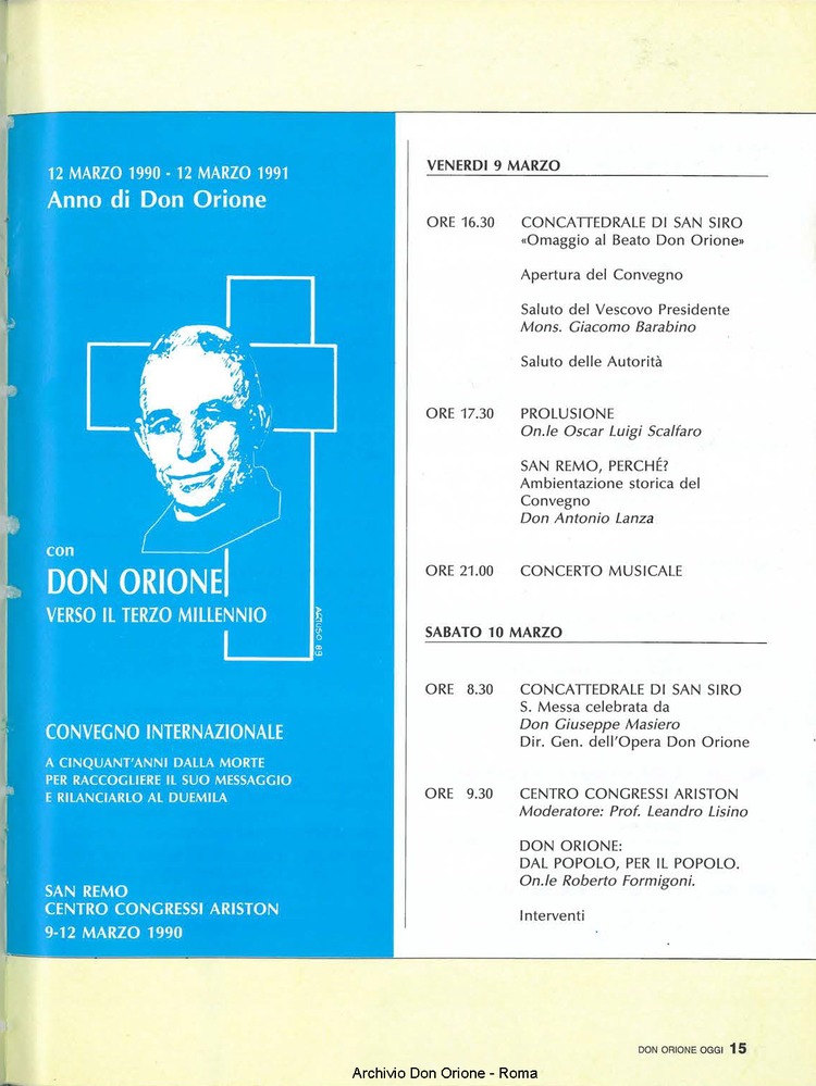 Don Orione oggi, 1990, 01, pagina 15