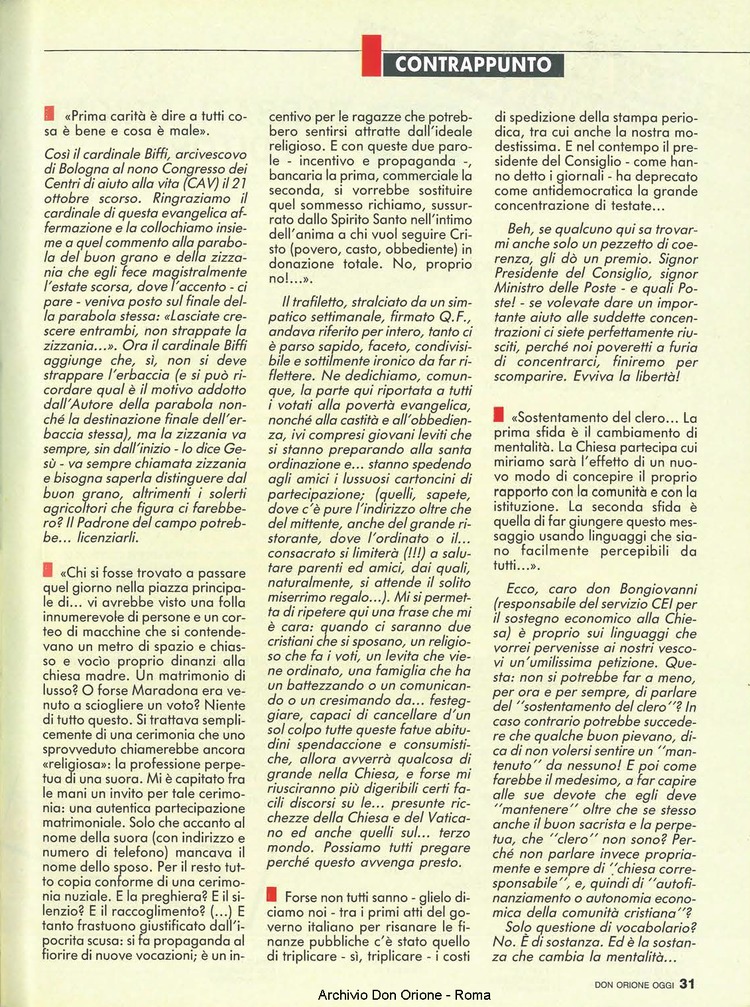 Don Orione oggi, 1990, 01, pagina 31