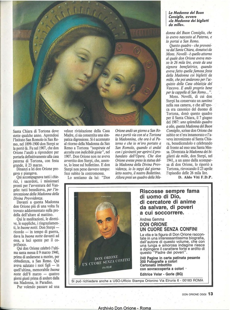 Don Orione oggi, 1990, 02, pagina 13