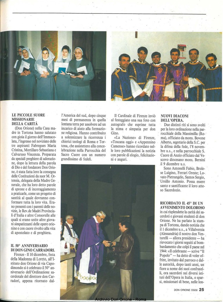 Don Orione oggi, 1990, 02, pagina 25