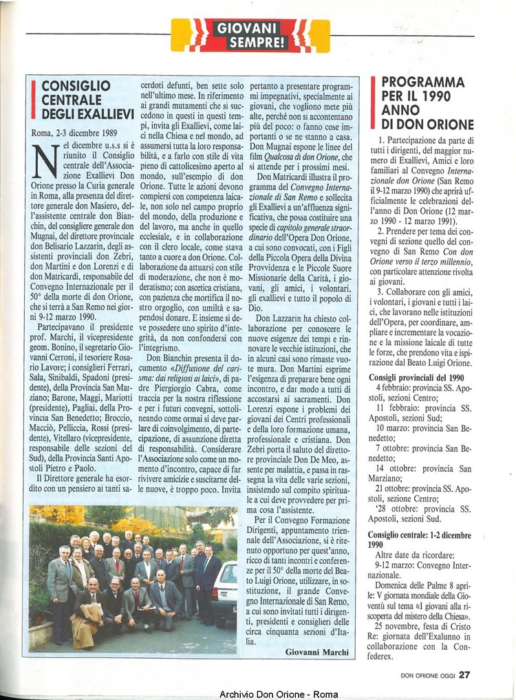 Don Orione oggi, 1990, 02, pagina 27
