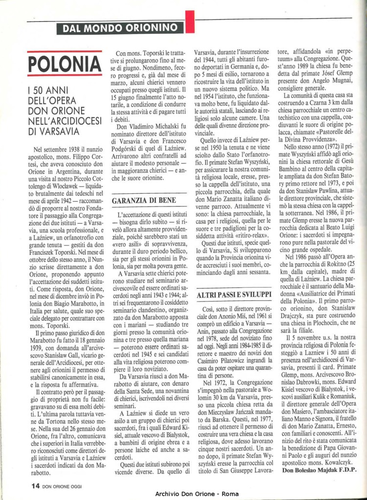 Don Orione oggi, 1990, 03, pagina 14